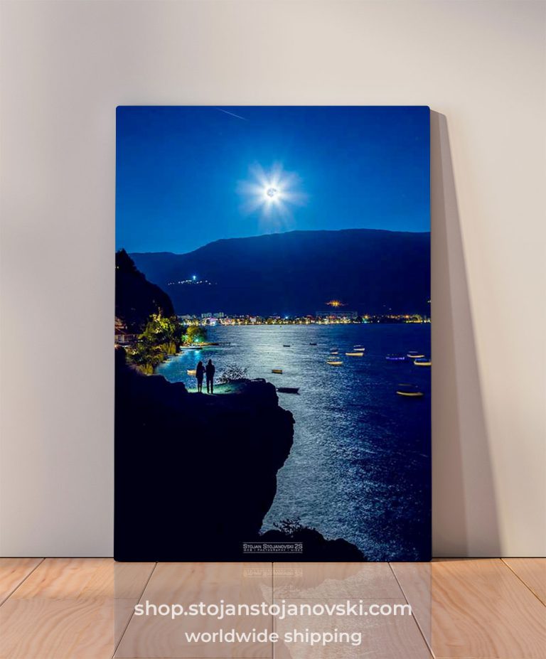 "Extraterrestrial" - Full Moon over Ohrid (canvas) Special Collection